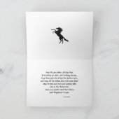 年齢55の馬の養育を用いるバースデー・カード カード (内部)