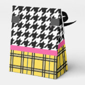 年齢90代の援助及び千鳥格子のパーティー フェイバーボックス (裏面サイド)