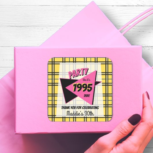 年齢90代の誕生日パパーソナライズされたーティー スクエアシール