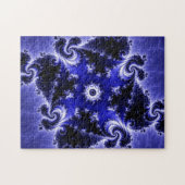 "年齢"の青いフラクタルのジグソーパズルのFractality ジグソーパズル (横)