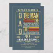 年齢:男祝、神話、伝説 招待状 (正面/裏面)