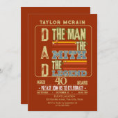 年齢:男祝、神話、伝説 招待状 (正面/裏面)