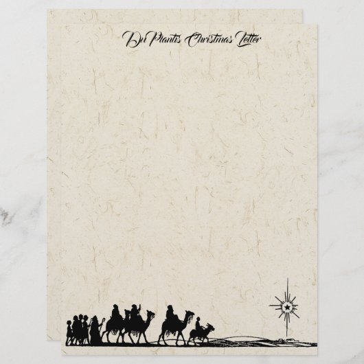 年1回のクリスマスレターヘパーソナライズされたッド (正面/裏面)