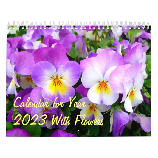 年2014年の間-花カレンダーに記録して下さい カレンダー (カバー)