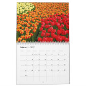 年2014年の間-花カレンダーに記録して下さい カレンダー (2月 2027)