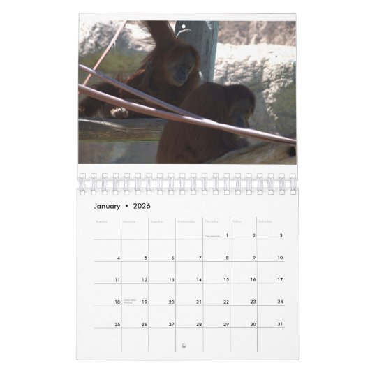 年 カレンダー (1月 2026)