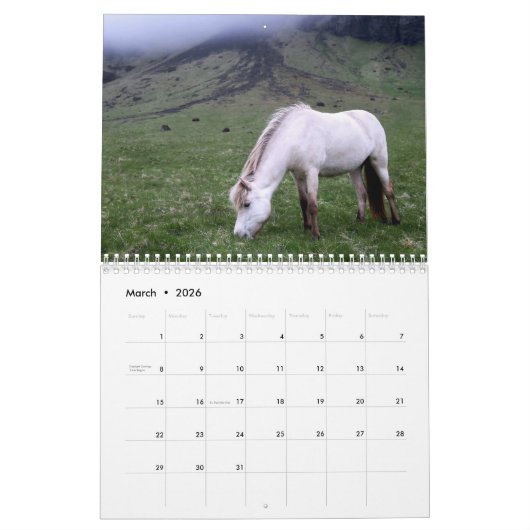 年 カレンダー (3月 2026)