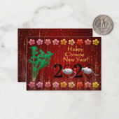 年 ノートカード (正面/裏面インサイチュ)