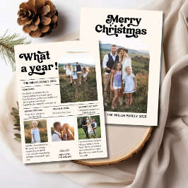 年 |年レビュー写真コラージュ シーズンカード