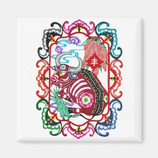 年(OX) マグネット (正面)