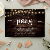 幸いにもパーティーの後にストリングライト結婚の 招待状