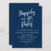 幸いにもパーティーの後に、ポスト結婚の駆け落ち 招待状 (正面/裏面)