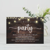 幸いにもパーティーの後に、文字列ライトの飛び出し 招待状 (スタンド正面)