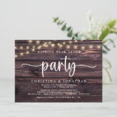 幸いにもパーティーの後に、文字列ライトの飛び出し 招待状 (スタンド正面)