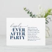 幸いにもパーティーの後モダンの披露宴 招待状 (スタンド正面)