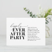 幸いにもパーティーの後モダンの披露宴 招待状 (スタンド正面)