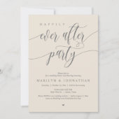 幸いにもパーティーの結婚ディナー踊り 招待状 (正面)