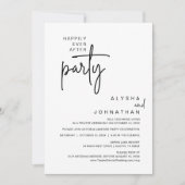 幸いにもパーティーの結婚夕食後 招待状 (正面)