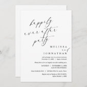 幸いにもパーティーの駆結婚け落ちディナー 招待状 (正面/裏面)