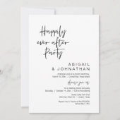 幸いにもパーティーの駆結婚け落ちディナー 招待状 (正面)