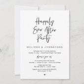 幸いにもパーティーの駆結婚け落ちディナー 招待状 (正面)