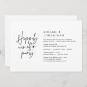 幸いにもパーティーの駆結婚け落ちディナー 招待状 (正面/裏面)