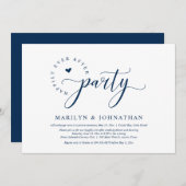 幸いにもパーティーの駆結婚け落ちディナー 招待状 (正面/裏面)