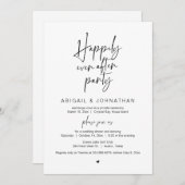 幸いにもパーティーの駆結婚け落ちディナー 招待状 (正面/裏面)