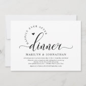 幸いにもパーティーの駆結婚け落ちディナー 招待状 (正面)