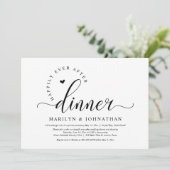 幸いにもパーティーの駆結婚け落ちディナー 招待状 (スタンド正面)