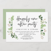 幸いにもパーティーの駆結婚け落ち 招待状 (正面/裏面)