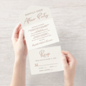 幸いにもパーティークリーム結婚式 オールインワン招待状 (切り取り部)