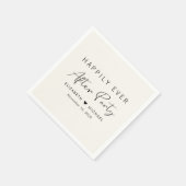 幸いにもパーティークリーム結婚式 スタンダードカクテルナプキン (角)