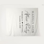 幸いにもパーティークリーム結婚式 タペストリー (正面(横))