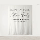 幸いにもパーティークリーム結婚式 タペストリー (正面)