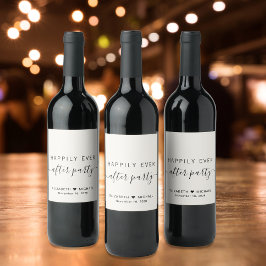 幸いにもパーティークリーム結婚式 ワインラベル