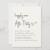 幸いにもパーティークリーム結婚式 招待状 (正面)