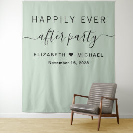 幸いにもパーティーセージ緑 タペストリー