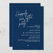 幸いにもパーティーモダンの結婚夕食後 招待状 (正面/裏面)