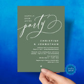 幸いにもパーティーモダンの結婚夕食後 招待状