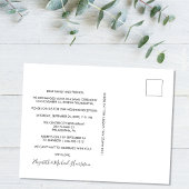 幸いにもパーティー写真のSage Green 結婚's 案内ポストカード