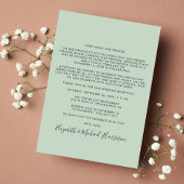 幸いにもパーティー写真のSage Green 結婚's 案内状