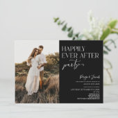 幸いにもパーティー写真結婚式のレセプション 招待状 (スタンド正面)