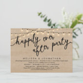 幸いにもパーティー素朴の結婚夕食後 招待状 (スタンド正面)