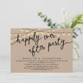 幸いにもパーティー素朴の結婚夕食後 招待状 (スタンド正面)