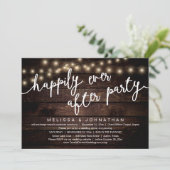 幸いにもパーティー素朴の結婚夕食後 招待状 (スタンド正面)