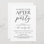 幸いにもパーティー結婚の駆け落ちパーティー 招待状 (正面/裏面)