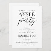 幸いにもパーティー結婚の駆け落ちパーティー 招待状 (正面/裏面)