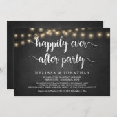 幸いにもパーティー、糸の光、駆け落ち 招待状 (正面/裏面)