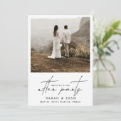 幸いにもパーティーQRコード2写真 案内状 (スタンド正面)